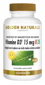 Vitamin D3 15 mcg KIDS 120 vegan chewable tablets