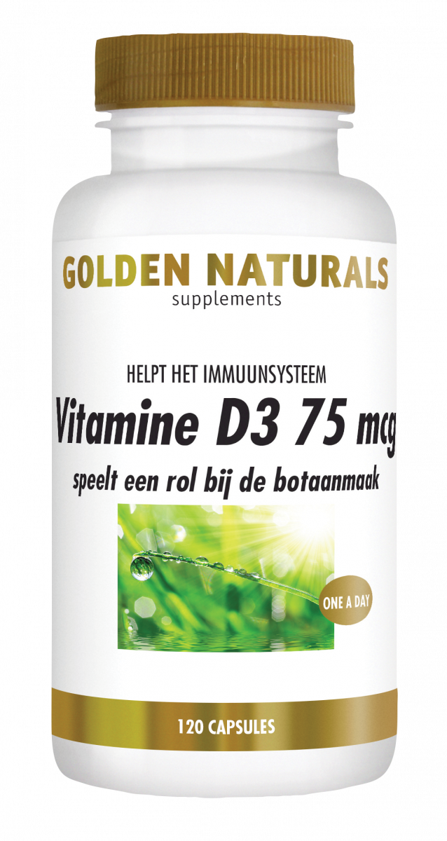 Buy Vitamin D3 75 GoldenNaturals.com