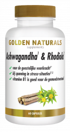 Ashwagandha & Rhodiola 60 vegetarian capsules