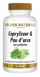 Caprylic acid & Pau d'arco with probiotics 60 vegetarian capsules