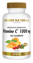 Vitamin C 1000 mg with rose hip 60 vegan tablets