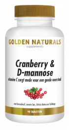 Cranberry & D-mannose 90 vegan tablets
